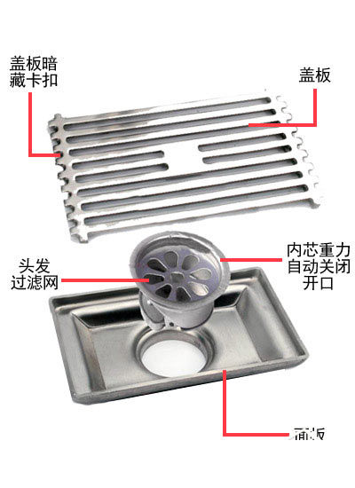 磁铁地漏地漏是现在市场上常见的防臭地漏